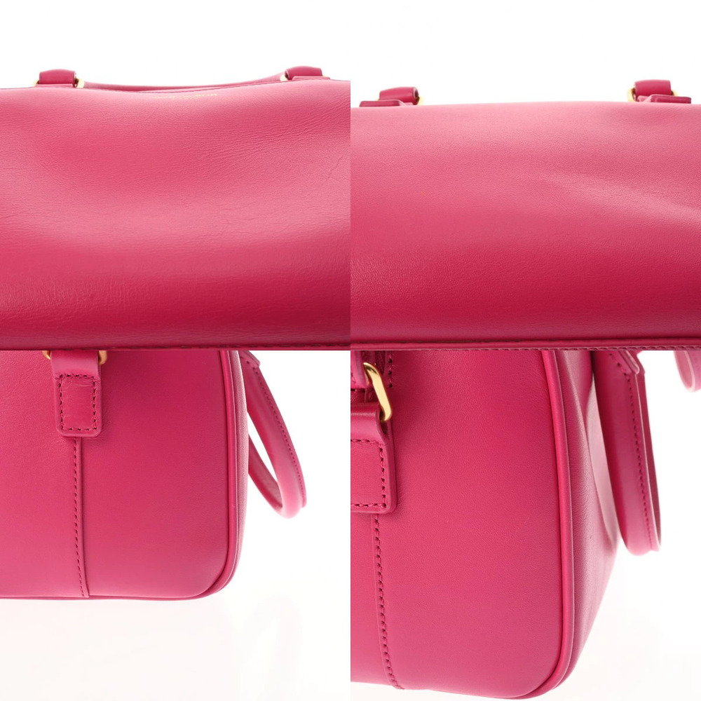 SAINT LAURENT Baby Duffle Shoulder Bag Pink Leather - Picture 7 of 9